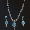 Trendy Blue Fancy necklace Set - Click here to View more details about this Product